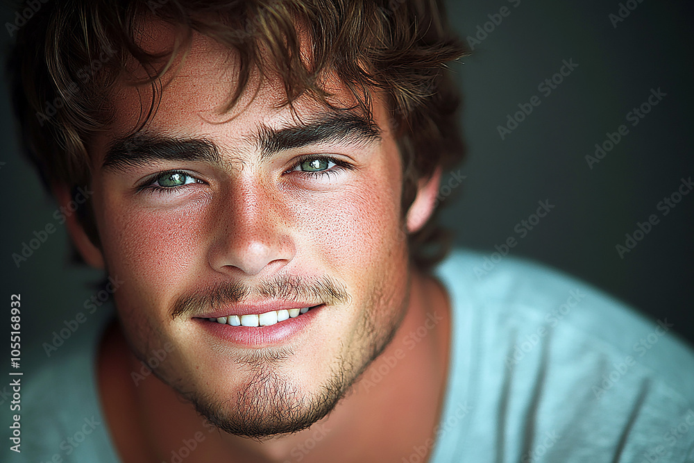 Portrait of smiling white cute teenage boy Portrait of smiling white cute teenage boy