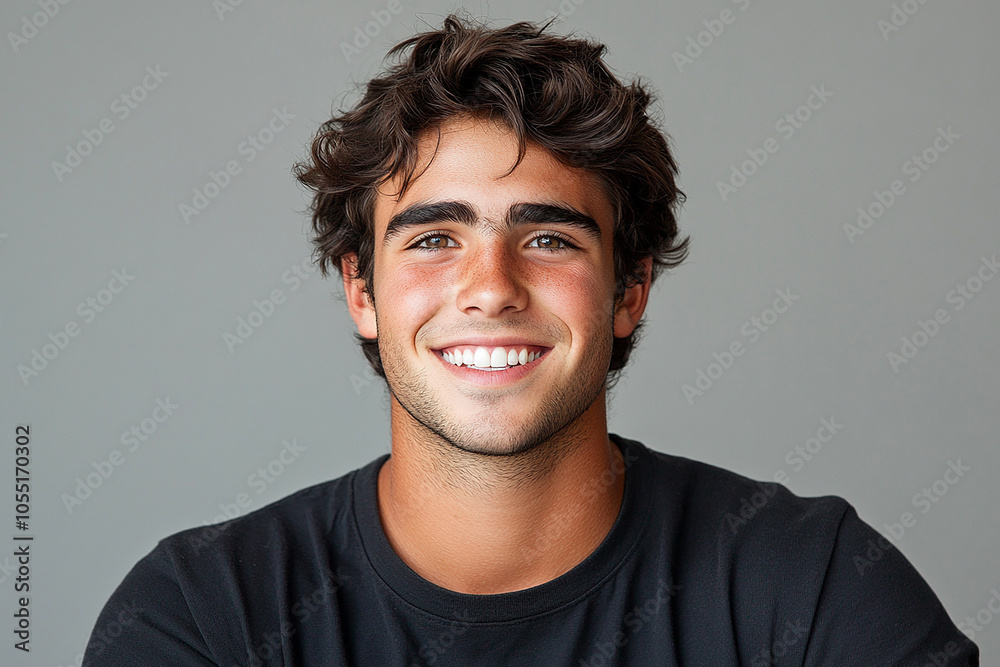 Portrait of smiling white cute teenage boy Portrait of smiling white cute teenage boy