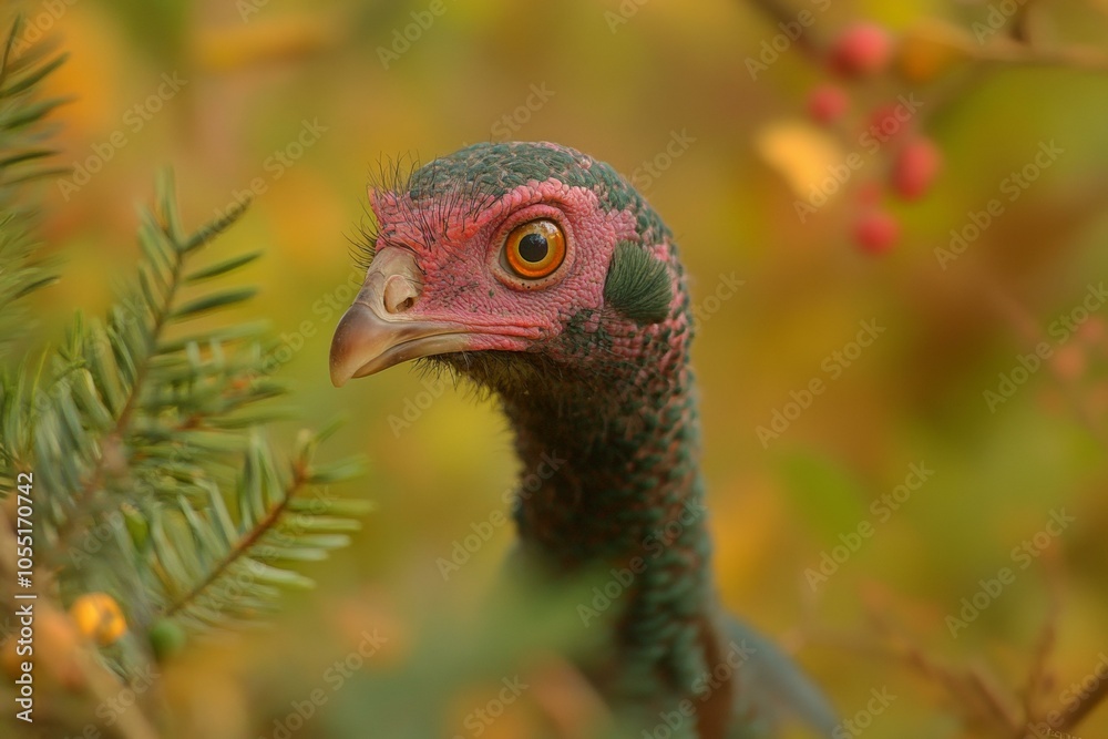 A close-up of a vibrant bird perched on a branch amidst lush green foliage in a sunlit forest. A close-up of a vibrant bird perched on a branch amidst lush green foliage in a sunlit forest.