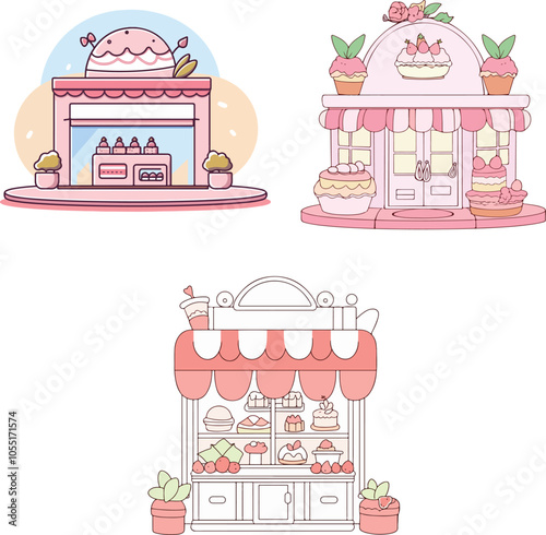 Cute Dessert-Themed Bakery Storefronts