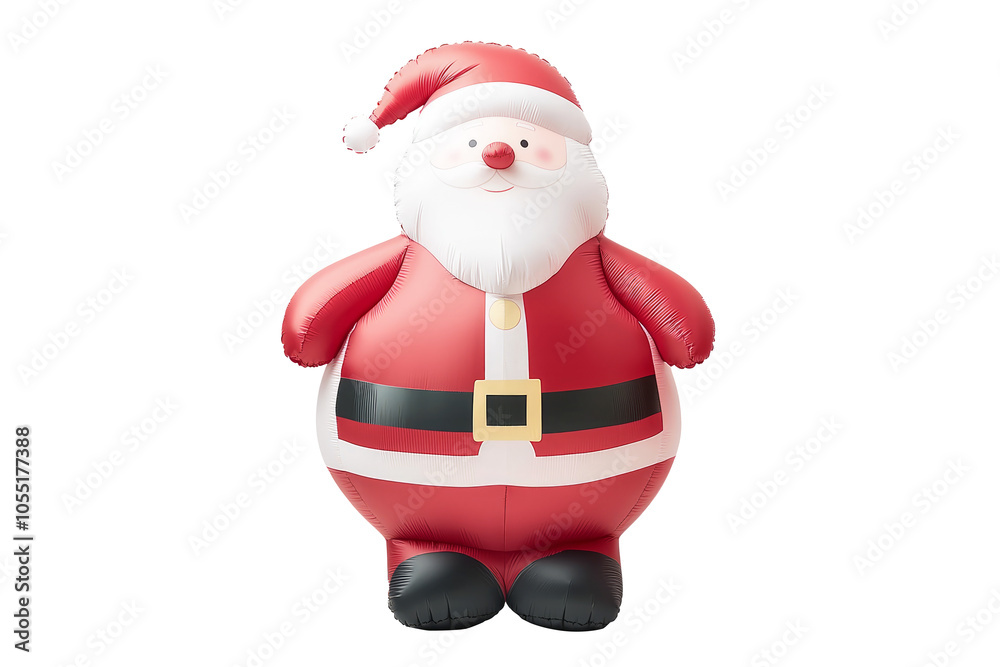 A whimsical Santa Claus figurine with a friendly expression,isolated on white background, embodying the spirit of Christmas. A whimsical Santa Claus figurine with a friendly expression,isolated on white background, embodying the spirit of Christmas.