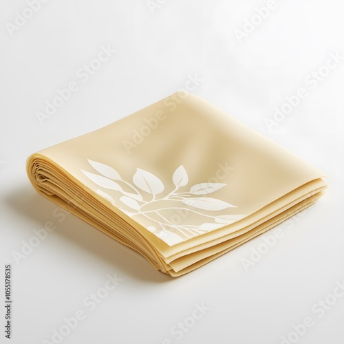 Neatly Folded Beeswax Food Wrap for Eco-Friendly Storage photo