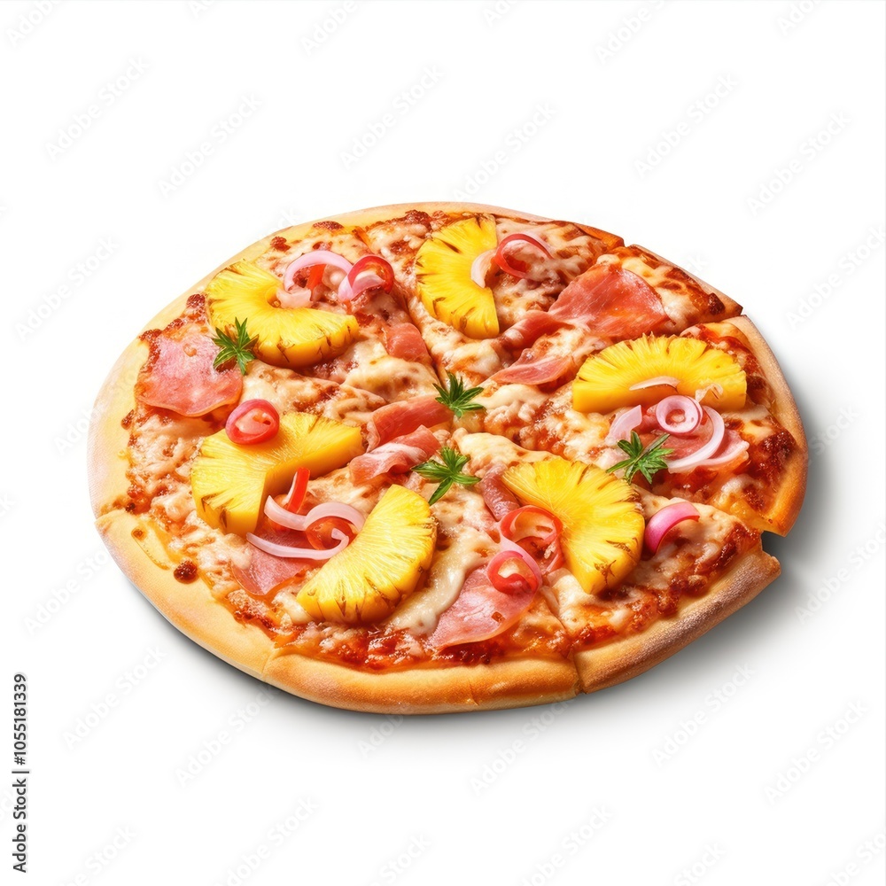 Delicious pizza served on wooden plate isolated on white Delicious pizza served on wooden plate isolated on white