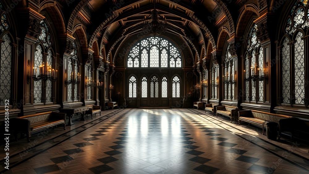 Fototapeta premium gothic modern interior design 