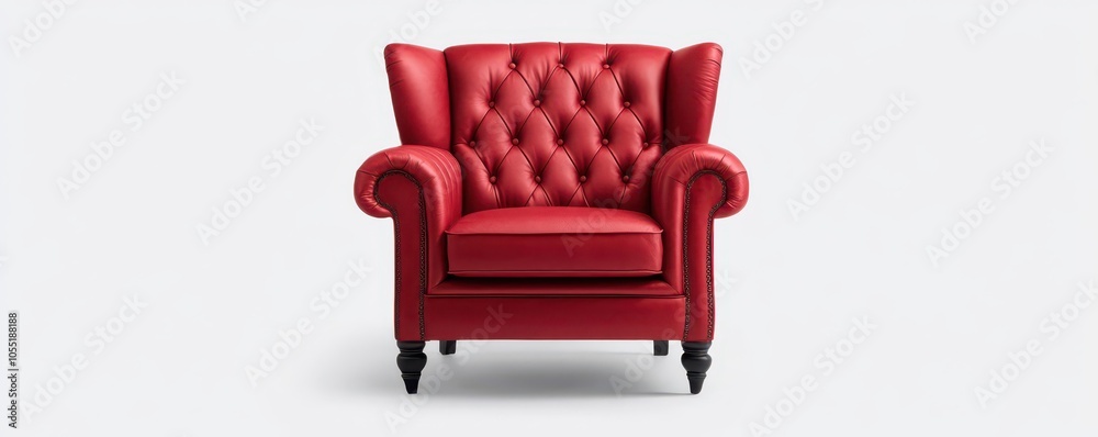 Fototapeta premium Timeless Classic Supportive Armchair: A Perfect Blend of Design and Comfort for Any Space