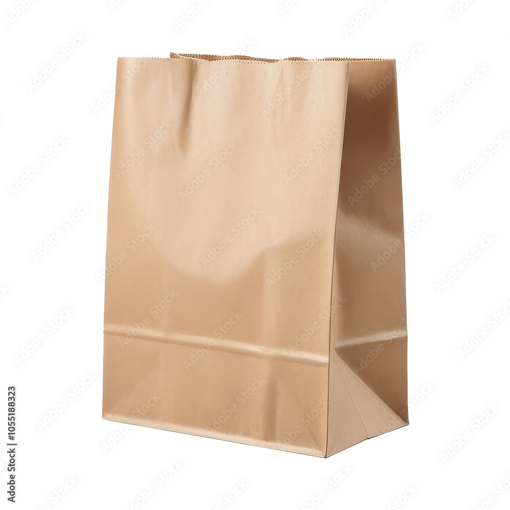 recycle brown paper bag isolate on white recycle brown paper bag isolate on white