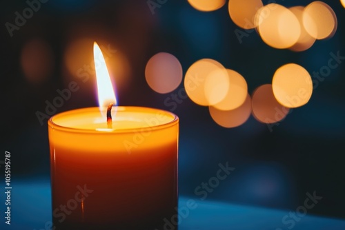 Embers of Hope: Candle Illuminating the Darkness