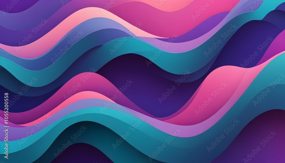 Dynamic Gradient Background with Abstract Wavy Lines and Geometric Layers Dynamic Gradient Background with Abstract Wavy Lines and Geometric Layers