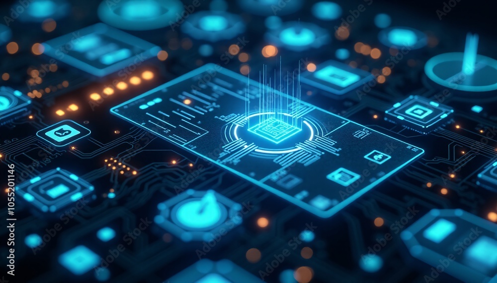 A close-up of a futuristic operating system interface, with holographic menus and icons that shimmer and pulse with light A close-up of a futuristic operating system interface, with holographic menus and icons that shimmer and pulse with light
