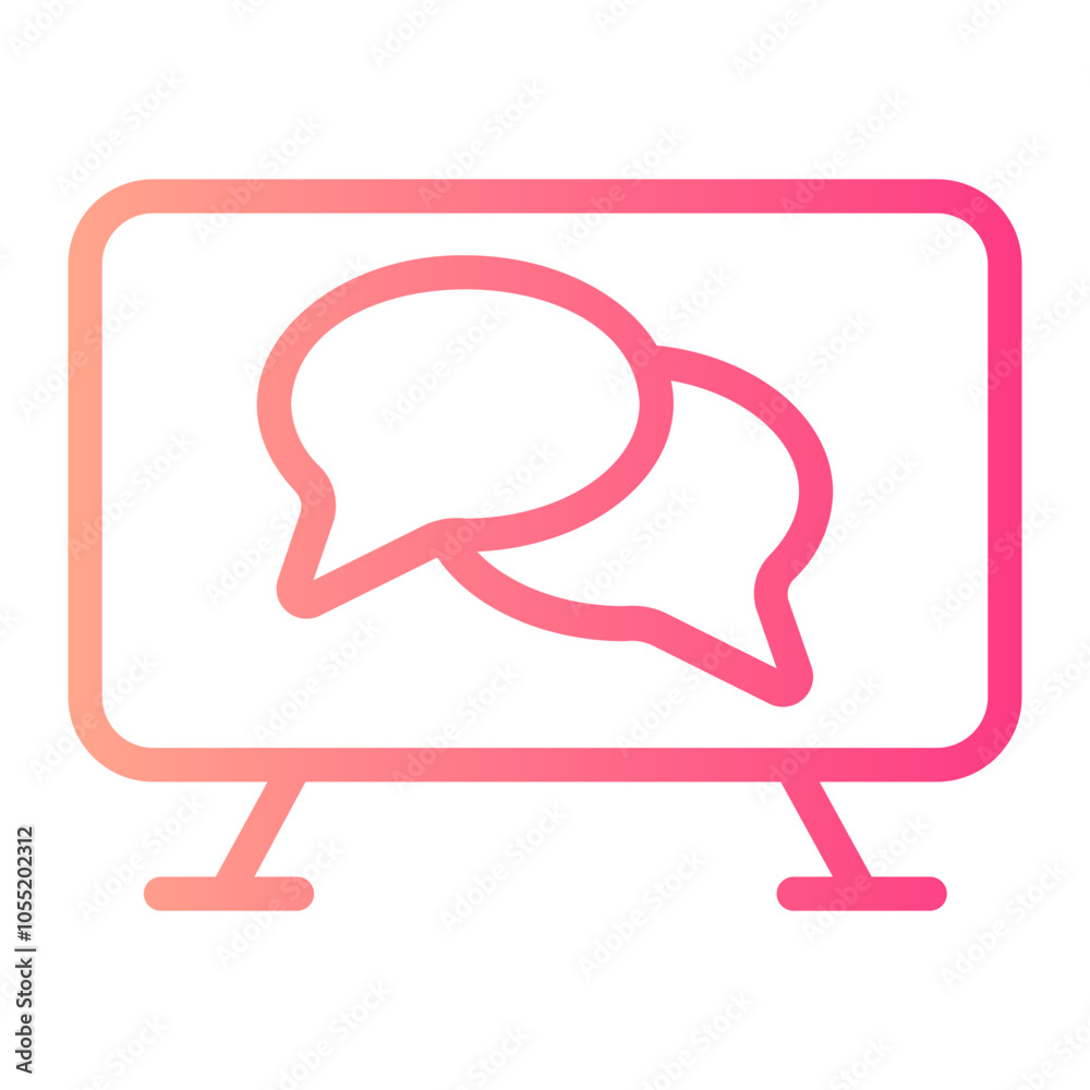 online meeting gradient icon online meeting gradient icon