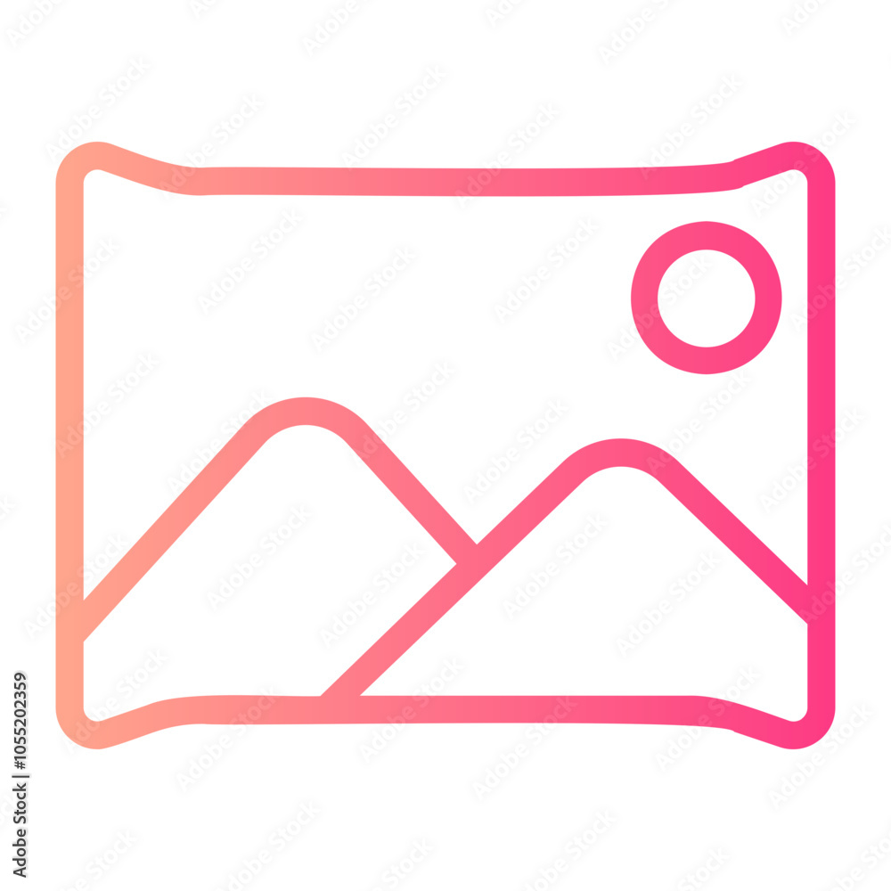 picture gradient icon picture gradient icon