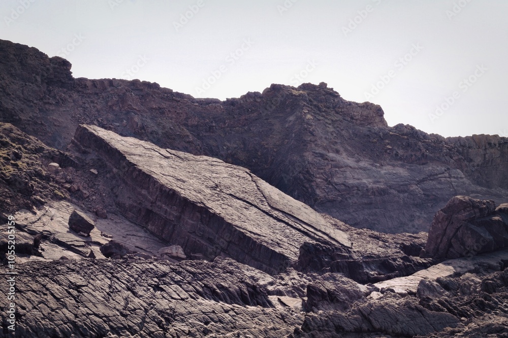 Fototapeta premium collapsed mountain geology