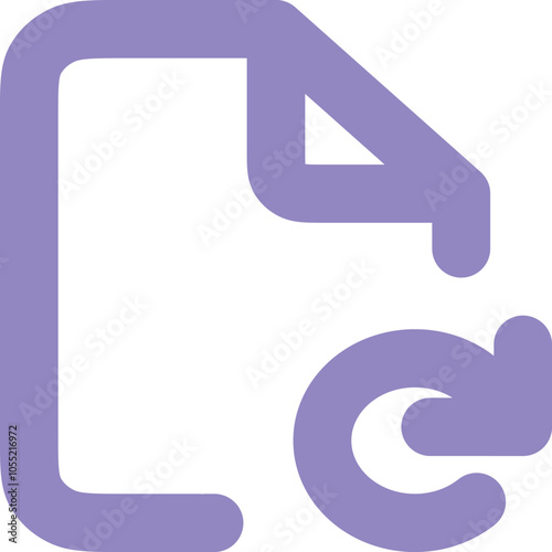 File Redo icon logo design