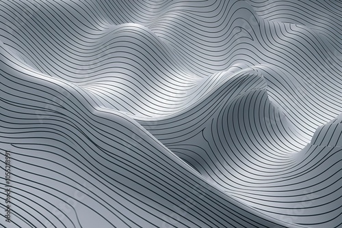 undulating lines that create a wavy, topographical effect