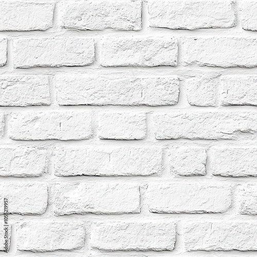 A textured white brick wall creates a clean, minimalist backdrop suitable for various design applications.