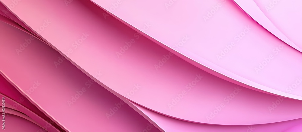 Soft Pink Paper Waves in Artful Layers Soft Pink Paper Waves in Artful Layers