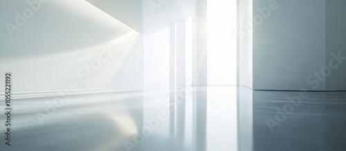 Light Shining in a Modern Hallway