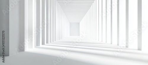 Peaceful Corridor of Light and Shadows