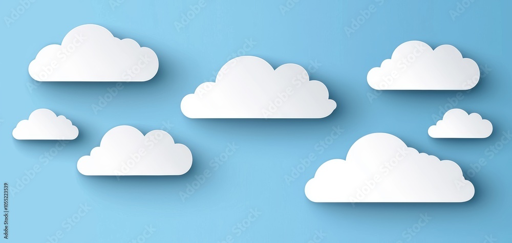 Light, airy clouds against a smooth gradient backdrop, blending soft colors for a magical, dreamlike feel Light, airy clouds against a smooth gradient backdrop, blending soft colors for a magical, dreamlike feel