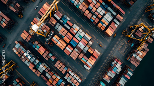 AI technology optimizing global logistics for supply chain management -