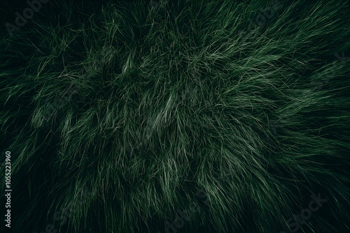 Top view of green grass texture.