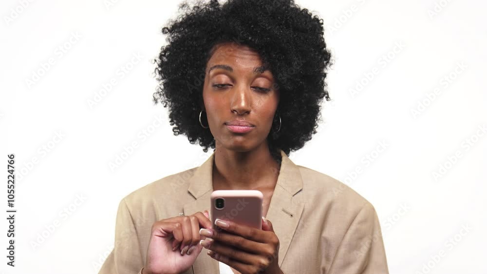 Customer Reacting While Online Shopping on Smartphone Customer Reacting While Online Shopping on Smartphone