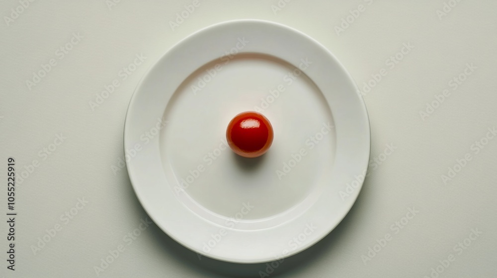 Minimalist Matcha Sweet on a White Plate Minimalist Matcha Sweet on a White Plate