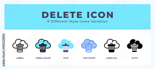 Delete symbol. vector icon symbol. logo illustration. vector graphics