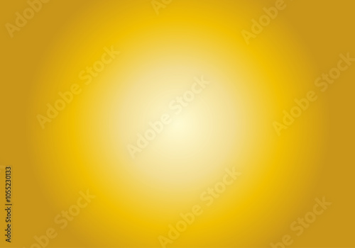 Fondo de degradado radial amarillo o dorado