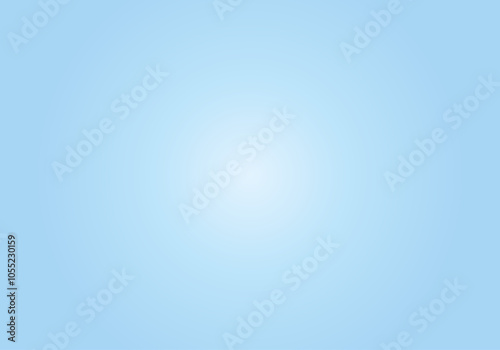 Fondo de degradado radial azul claro brillante y suave