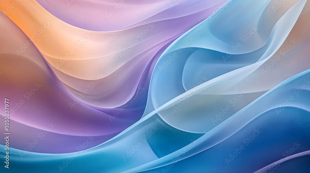 Calming Rhythms represented by soft, swirling lines in soothing colors, creating a tranquil backdrop for wellness Calming Rhythms represented by soft, swirling lines in soothing colors, creating a tranquil backdrop for wellness
