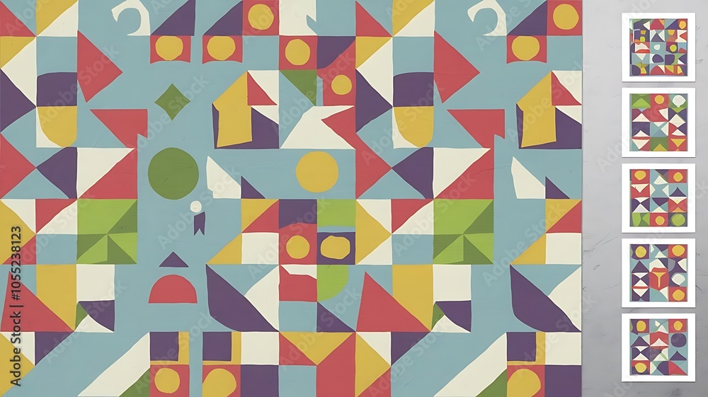 Geometric Seamless Patterns., pattern swatches included for illustrator user, pattern swatches included in file, for your convenient use.