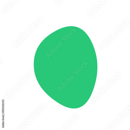 green sphere isolated on white