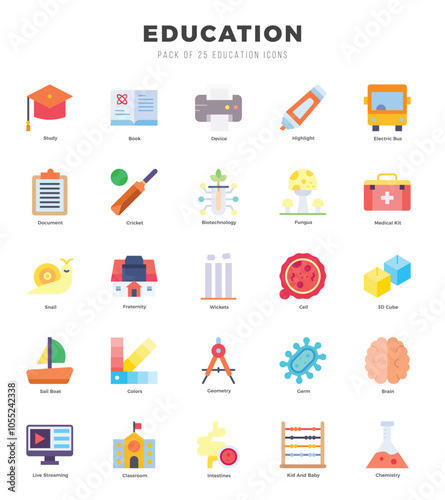 icons set. Education for web. app. vector illustration.