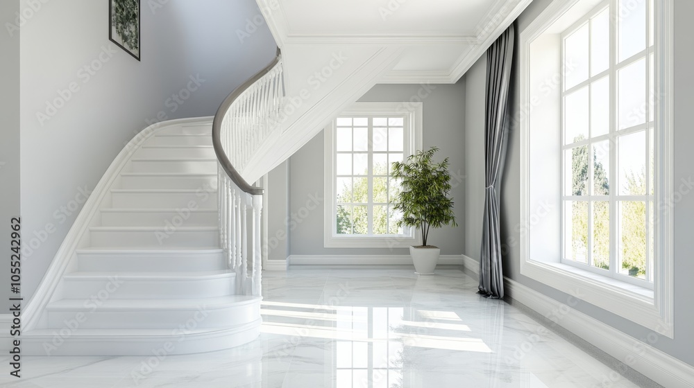 Elegant Home Interior with Clean Lines and Natural Light