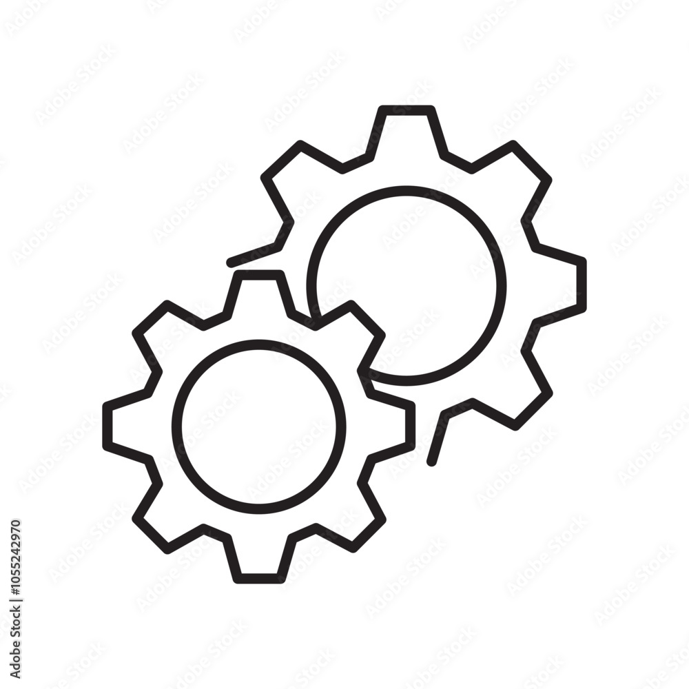 setting Icon vector illustration. Cog settings sign or Gear Sign icon setting Icon vector illustration. Cog settings sign or Gear Sign icon