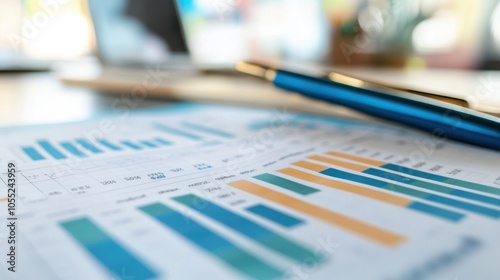 A spreadsheet view of a yearly financial report with columns of data