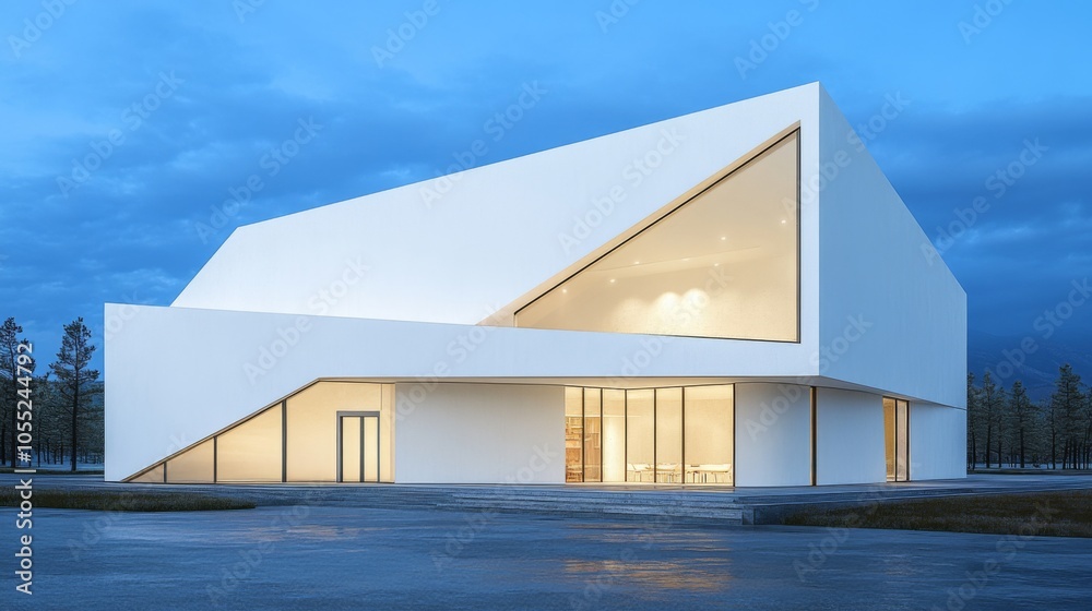 Modern Architecture in Bright Urban Setting Modern Architecture in Bright Urban Setting