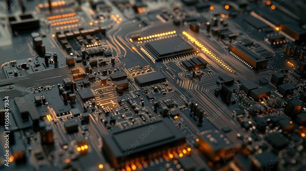 Abstract Circuitry Pattern Abstract Circuitry Pattern