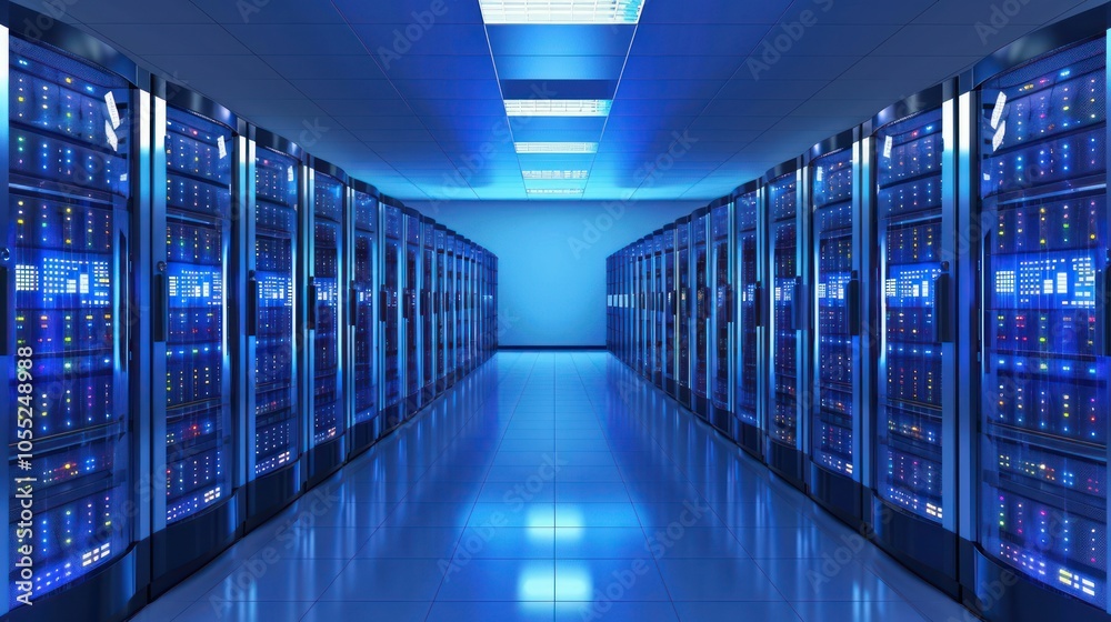 Fototapeta premium Data Center Server Racks