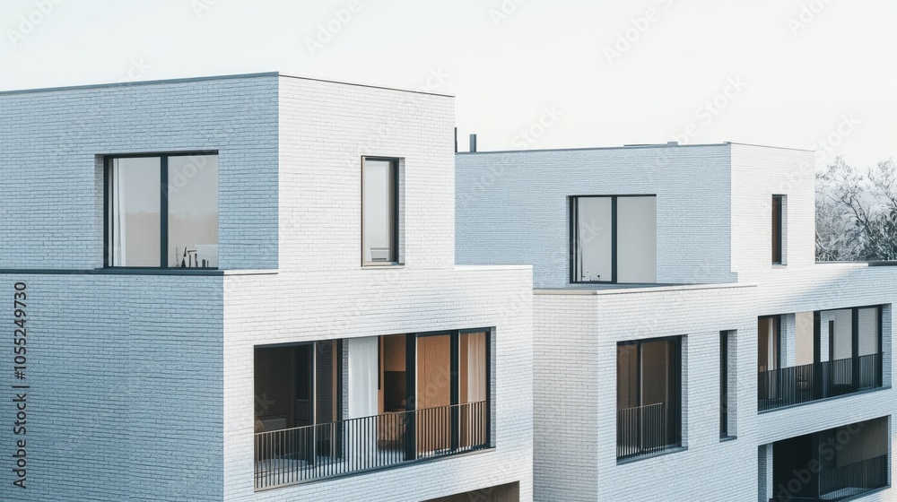 Modern Urban Architecture with Clean Lines and Detail Modern Urban Architecture with Clean Lines and Detail