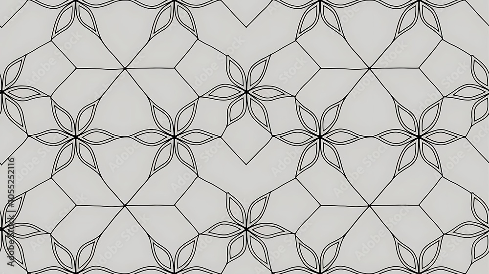 Vector grey monochrome abstract elegant star anise petal connecting triangles seamless repeat pattern. Perfect for fabric, scrapbooking and wallpaper projects. Surface pattern design. Vector grey monochrome abstract elegant star anise petal connecting triangles seamless repeat pattern. Perfect for fabric, scrapbooking and wallpaper projects. Surface pattern design.