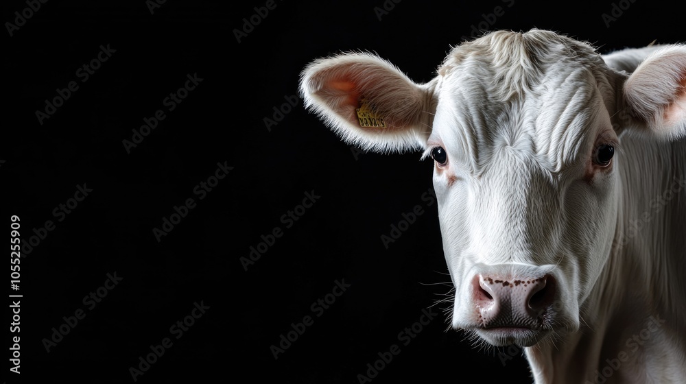 Close-up of a White Cow Close-up of a White Cow