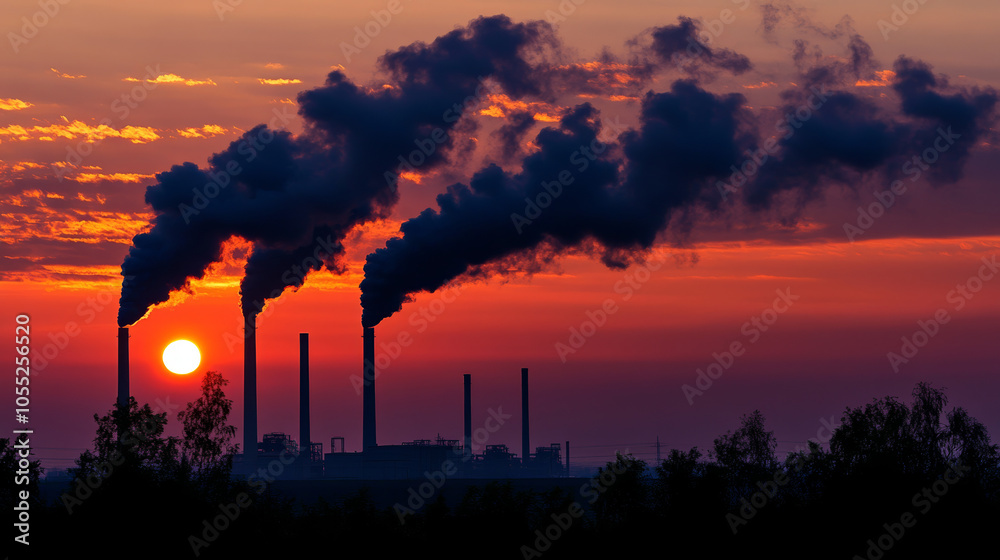 Obraz premium smoke from the chimney