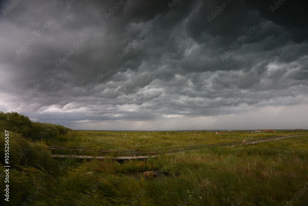 Bad weather in Inner Mongolia, China Bad weather in Inner Mongolia, China