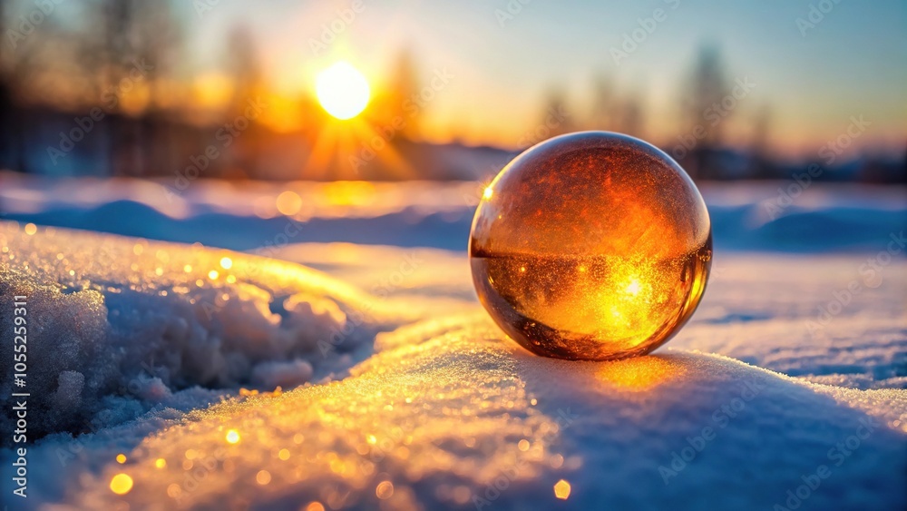 A solitary, glowing orb of amber is left to seep and spread on a snowy, frozen landscape, icy terrain, dripping slime, laboratory experiment, natural phenomenon, scientific discovery A solitary, glowing orb of amber is left to seep and spread on a snowy, frozen landscape, icy terrain, dripping slime, laboratory experiment, natural phenomenon, scientific discovery