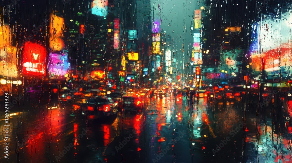Car windshield with rain drops and frameless wiper blade,Traffic Jam with raining in evening day in the city,Drops of water on the car after rainy,outside car,Raindrops falling on a glass droplets. Car windshield with rain drops and frameless wiper blade,Traffic Jam with raining in evening day in the city,Drops of water on the car after rainy,outside car,Raindrops falling on a glass droplets.