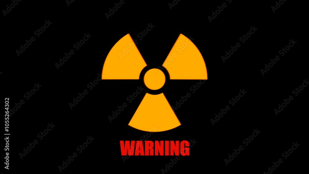 Animated Warning Nuclear Nuke Missile icon hazardous material symbol Animated Warning Nuclear Nuke Missile icon hazardous material symbol
