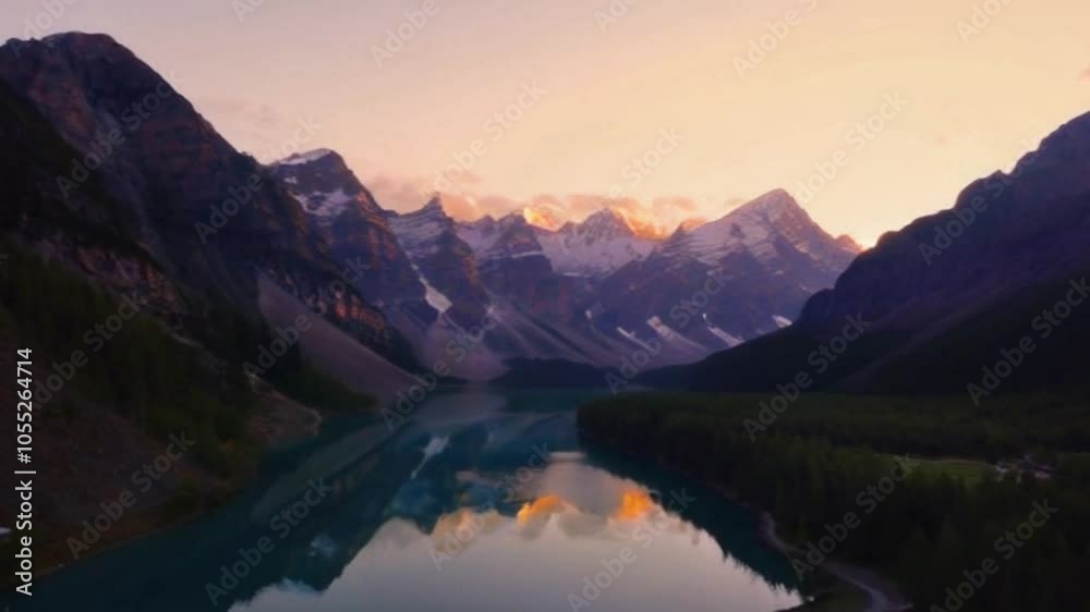 Mountain Lake at Sunset Mountain Lake at Sunset