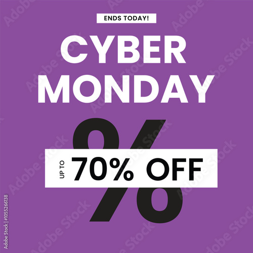 Cyber Monday Sale banner design template